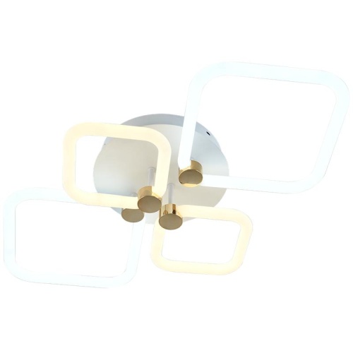 Люстра потолочная светодиодная диммируемая, OTTIMO, Алиса, с ДУ, 3 режима, 720х425х130мм, 102Вт, 2700K+6400K/4200K/6400K+2700K, 46м, белый/золото, 51616 7, Ritter | код 51616 7 | RITTER фото 2