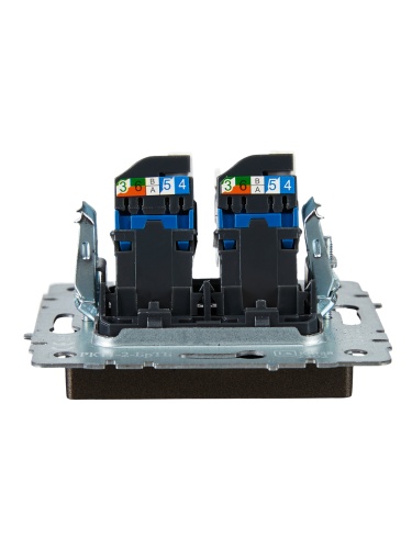 BRITE Роз. комп. 2-ая RJ45 кат.6 РК11-2-БрТБ бр. IEK | код BR-K20-2-K45 | IEK фото 2 BRITE Роз. комп. 2-ая RJ45 кат.6 РК11-2-БрТБ бр. IEK | код BR-K20-2-K45 | IEK фото 2