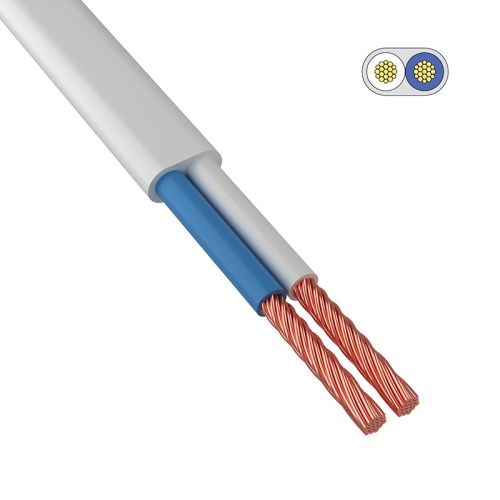 Провод ШВВП 2х0,75 мм кв 200 м белый ГОСТ 7399-97 | код 01-8086-6 | REXANT