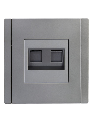 FORTE&PIANO Роз. комп. 2-ая RJ45 кат.6 FP534 ст. IEK | код FP-K20-2-K46 | IEK фото 3