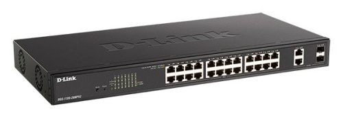Коммутатор настраиваемый L2 PoE 26 портов, 24хPoE 10/100/1000 Мб/с, 2хRJ45/SFP+, 370 Вт | код DGS-1100-26MPV2/A3A | D-Link Коммутатор настраиваемый L2 PoE 26 портов, 24хPoE 10/100/1000 Мб/с, 2хRJ45/SFP+, 370 Вт | код DGS-1100-26MPV2/A3A | D-Link