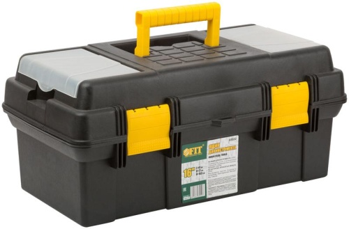 Ящик для инструмента пластик. 16дюйм ( 410х210х185мм ) FIT 65552 фото 2 Ящик для инструмента пластик. 16дюйм ( 410х210х185мм ) FIT 65552 фото 2