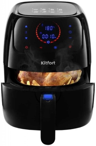Аэрогриль Kitfort KT-2210 1400Вт черный | код 1208311 | KITFORT Аэрогриль Kitfort KT-2210 1400Вт черный | код 1208311 | KITFORT
