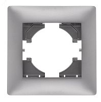 GUSI Bravo РАМКА 1-местная, цвет серебро. | код С1010-004 | GUSI ELECTRIC