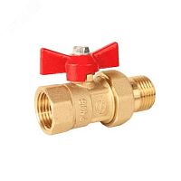 Кран шаровой Ду20 Ру16 В/американка бабочка, латунный | код 103261 | Галлоп