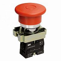 Кнопка  LAY5 22 мм²  660/440В, IP40,  Красный | код.  BBG80-BT-K04 |  IEK