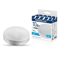 Лампа светодиодная LED-GX53-10W-GX53-4K 10Вт GX53 4500К 180-240В ПРОМО Ergolux 15560