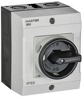 Переключатель кулачковый в боксе закрытая рукоятка 10А схема 55 | код MI-CS21-010-055 | IEK