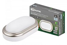 Светильник накладной LED ДПО Антарес 8Вт 4000К овал 168*100*58 мм мат.серебро IP54 TDM | код SQ0354-0017 | TDM