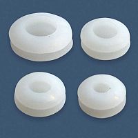 Втулка проходная RUICHI 6х12.5х8х5.5х1.5 белая, резина EPDM | код 103912 | Ruichi