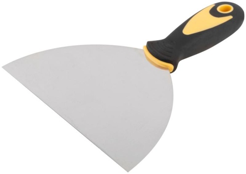 Шпатель нерж. сталь прорезиненная ручка 6дюйм (150мм) FIT 06698 Шпатель нерж. сталь прорезиненная ручка 6дюйм (150мм) FIT 06698