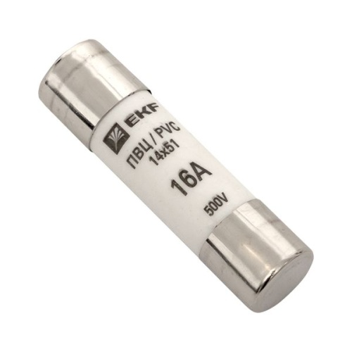 Плавкая вставка цилиндрическая ПВЦ (14х51) 16А PROxima | код pvc-14x51-16 | EKF фото 2 Плавкая вставка цилиндрическая ПВЦ (14х51) 16А PROxima | код pvc-14x51-16 | EKF фото 2