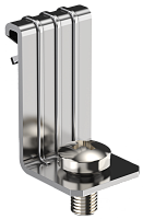 Зажим балочный верт. 1-5мм с отгибом и винтом М6х10 HDZ IEK | код CME21-BZOV-06-HDZ | IEK