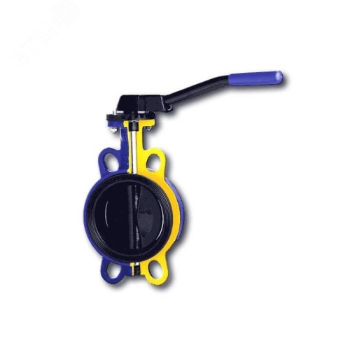 Затвор дисковый поворотный чугунный 497B 50 Ру16 межфланцевый с рукояткой диск чугун манжета EPDM | код 497B050C67 | Zetkama