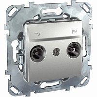 Розетка TV-FM, одиночная, алюминий |  код. MGU5.451.30ZD |  Schneider Electric