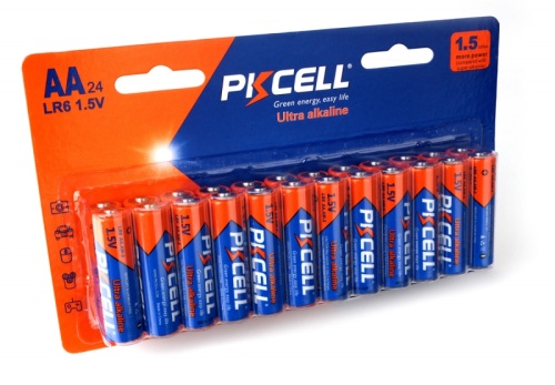 Щелочной/алкалиновый элемент питания PKCELL LR6-24B тип - AA 24 шт в блистере | код LR6-24B | PKCELL