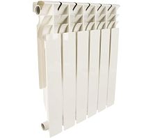 Радиатор алюминиевый Plus 500 6 секций RAL9016 (89563) | код RG008P2HSFGT9A | Rommer