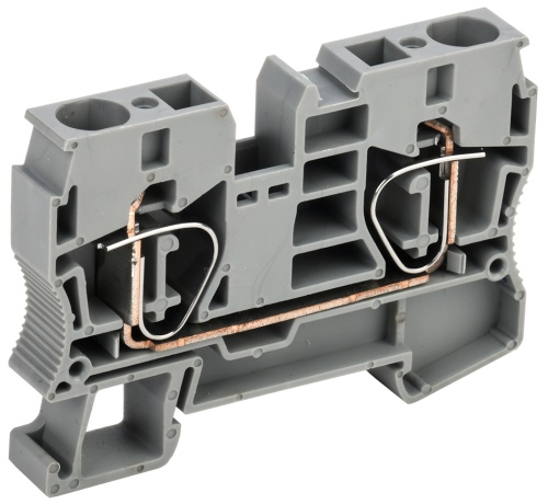 Клемма пружинная КПИ 2в-10 70А серая | код YZN11-010-K03 | IEK Клемма пружинная КПИ 2в-10 70А серая | код YZN11-010-K03 | IEK