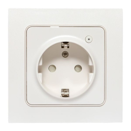 Умная розетка Стокгольм 1-местная 16А белый Zigbee EKF Сonnect | код RCS-ST16-WD-ZB | EKF