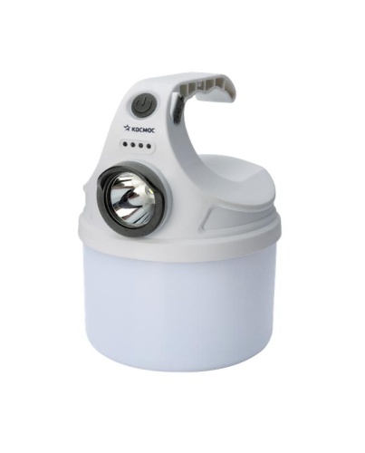Фонарь аккумуляторный кемпинговый походный 10Вт SMD LED+2Вт LED Li-ion 18650 800мА.ч корпус ABS-пластик индикатор уровня заряда USB-шнур матовый рассеиватель | код KOC614Lit | КОСМОС Фонарь аккумуляторный кемпинговый походный 10Вт SMD LED+2Вт LED Li-ion 18650 800мА.ч корпус ABS-пластик индикатор уровня заряда USB-шнур матовый рассеиватель | код KOC614Lit | КОСМОС