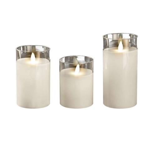 Свеча декоративная CL7-SET3-wh с пультом 3хAAA для каждой свечи (не в компл.) бел. (уп.3шт) ФАZА 5018853