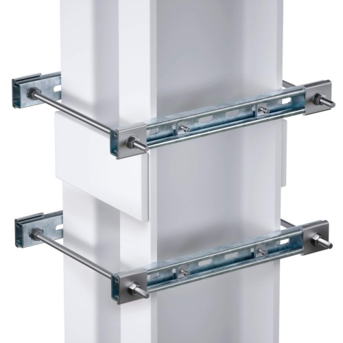 Обжимной комплект монтажных профилей тип 1, обхват конструкции габаритами 750 на 440 мм, для крепления 1 оболочки одного типоразмера | код EX-TR0805 | DKC Обжимной комплект монтажных профилей тип 1, обхват конструкции габаритами 750 на 440 мм, для крепления 1 оболочки одного типоразмера | код EX-TR0805 | DKC