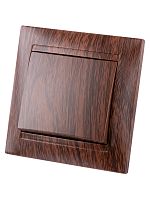 Выключатель 1 кл. 10А венге Лама TDM | код SQ1815-0401 | TDM