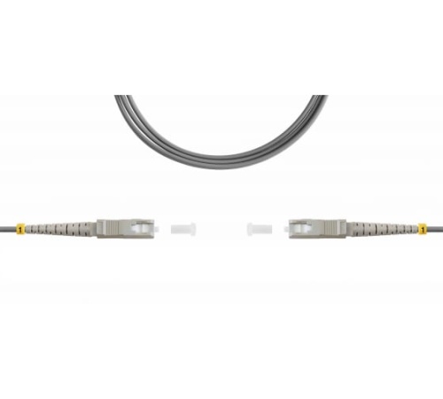 Патч-корд оптический TWT, PVC, симплексный, SC/PC-SC/PC, MM 62.5/125, 5.0 м | код TWT-SC-SC/OM1-5.0 | TWT