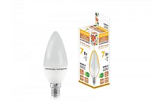 Лампа светодиодная FC37-7 Вт-230 В -4000 К–E14 Народная | код SQ0340-0192 | TDM НАРОДНЫЙ