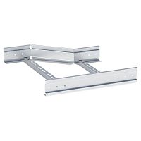 Переходник по ширине левосторонний лестничный усиленный 100х700х300 мм (2 мм) HDZ EKF | код wlltp100x700x300-2-HDZ | EKF