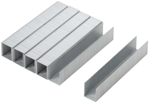 Скобы для степлера закаленные 11.3 мм х 0.7 мм, (узкие тип 53) 14 мм, 1000 шт | код 31375М | FIT фото 2