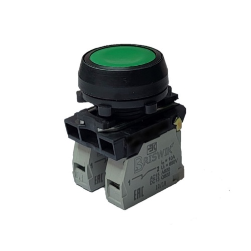 Выключатель Briswik КЕ 011/5м зеленый 0но+1нз Цилиндр IP40 УХЛ3 10А | код aZ-DB-0Ai-0312 | Briswik Выключатель Briswik КЕ 011/5м зеленый 0но+1нз Цилиндр IP40 УХЛ3 10А | код aZ-DB-0Ai-0312 | Briswik