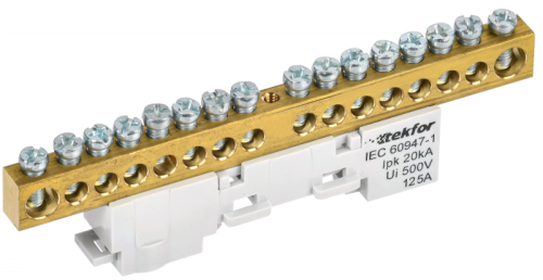 TEKFOR Шина L фаза неизолированная на универсальном держателе 8х12-16-Ср IEK | код TF-NN20-16-DL-K03 | IEK TEKFOR Шина L фаза неизолированная на универсальном держателе 8х12-16-Ср IEK | код TF-NN20-16-DL-K03 | IEK