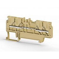 307 024, Клеммник пруж.быстрозажимной (Push in), 4-х выводной, 1,5мм.кв., (красный), PYK 1,5MС | код 0.0.0.3.07024 | KLEMSAN