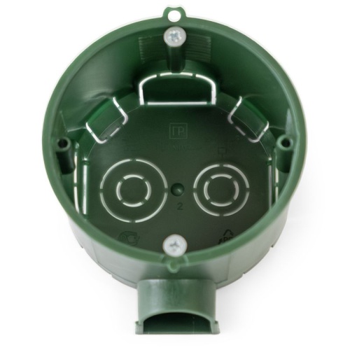 Коробка установочная 68х45 безгалогенная (HF) с саморезами и крышкой Промрукав 80-0560СКм фото 5