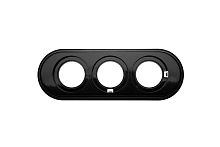 Рамка 3-м ретро пластик черн. Bironi BF1-630-23