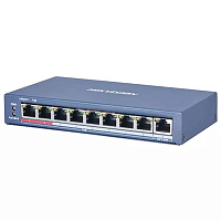 Коммутатор POE 9 RJ45 100M PoE с грозозащитой 6кВ | код 301801294 | Hikvision