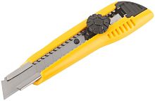 Нож технический 18мм усиленный пластиковый вращ. прижим FIT 10242