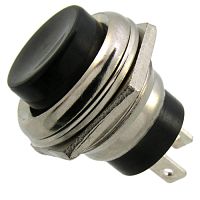 Кнопочный переключатель RUICHI PBS-26B, OFF-ON, чёрный | код 67317 | Ruichi