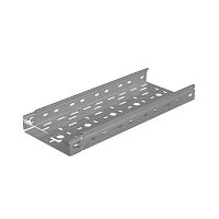 Лоток листовой перфорированный 200х50 L3000 сталь 1мм "Быстрый монтаж ПЛЮС" LPplus50-200-1.0-3000 оцинк. КМ PL0216