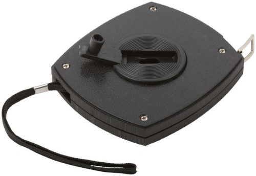 Рулетка, черный закрытый пластиковый корпус, стальная лента 30 м | код 17730 | FIT