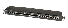 Устройство грозозащиты 1U для локальной вычислительной сети на 24 порта (скорость до 1000Мб/с) с защитой линий PoE | код SP-IP24/1000PR | OSNOVO