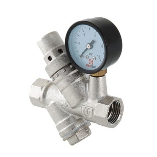 Редуктор давления с фильтром и манометром, от 2 до 5 бар 1/2" | код. VT.082.N.04 | VALTEC