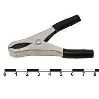 Зажим-крокодил RUICHI 8-0037 под пайку/обжим, 18.5 мм, 15 А, черный | код 76428 | Ruichi