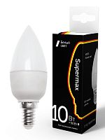 Лампа светодиодная Supermax 10Вт свеча E14 230В 4000К | код. Sup_LED10wCNE1440 | КОСМОС