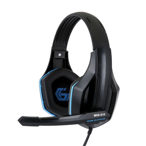 Гарнитура игровая Gembird MHS-G10, черный/синий, регулировка громкости, кабель 2.5м | код MHS-G10 | Gembird Гарнитура игровая Gembird MHS-G10, черный/синий, регулировка громкости, кабель 2.5м | код MHS-G10 | Gembird