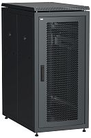 ITK Шкаф сетевой напольный 19" LINEA N 18U 600х1000мм перфорированная передняя дверь черный | код LN05-18U61-P | IEK