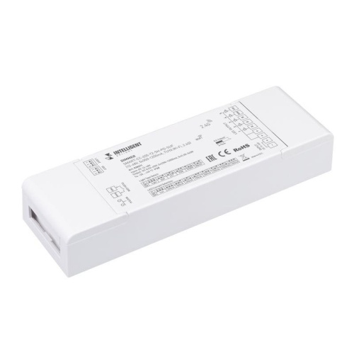 Диммер INTELLIGENT ARLIGHT SMART-CC-205-72-SH-PD-SUF (12-48V, 5x350-1200mA, TUYA Wi-Fi, 2.4G) (IARL, IP20, Пластик, 5 лет) | код 38211 | Arlight