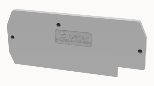 D-WS2.5-TW-01P-11-100Z(H), Концевая крышка, для WS2.5-TW, серый, шт | код 11060000111 | DEGSON D-WS2.5-TW-01P-11-100Z(H), Концевая крышка, для WS2.5-TW, серый, шт | код 11060000111 | DEGSON