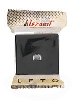 Розетка телефонная 1-м ОП LETO черн. бархат LEZARD 752-4200-137